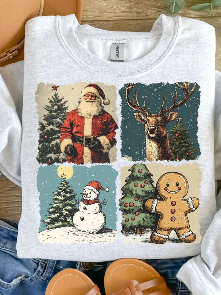 Retro Christmas PNG, Christmas Shirt PNG, Vintage Christmas PNG, Santa Claus png, Christmas Sublimation, Merry Christmas png, T-shirt design