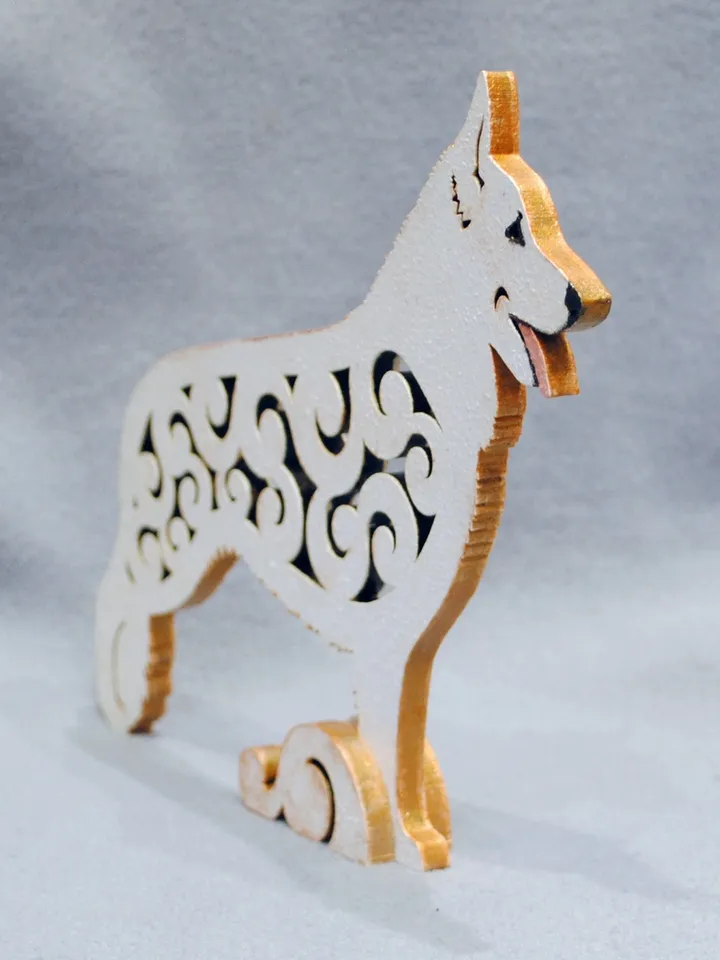 Figurine berger blanc suisse, white shepherd