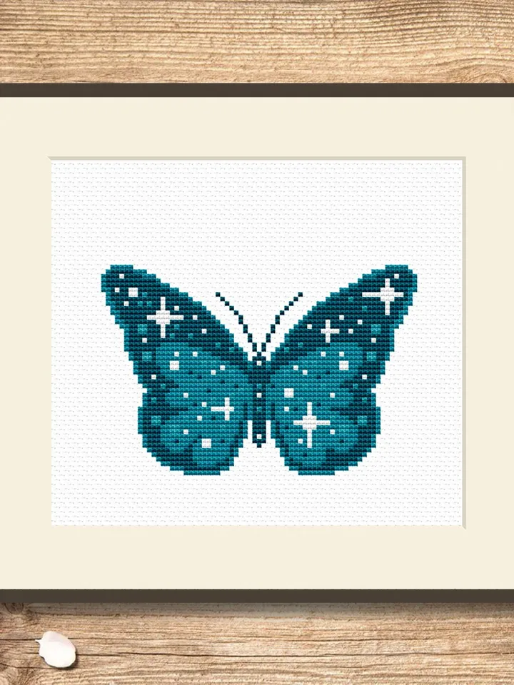 The Butterfly Cross Stitch Pattern, Summer Cross Stitch Pattern, Embroidery Butterfly, Home Decoration, Modern Cross Stitch Pattern #anm003