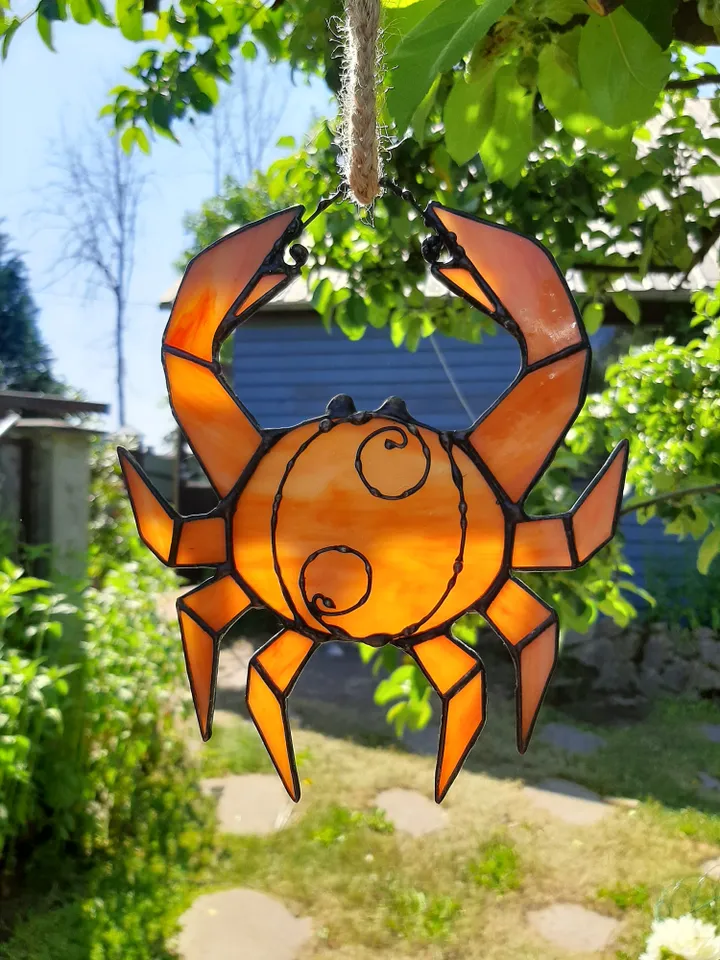 Cancer zodiac sign/ Digital Download / Stained Glass Pattern / PDF file / DIY