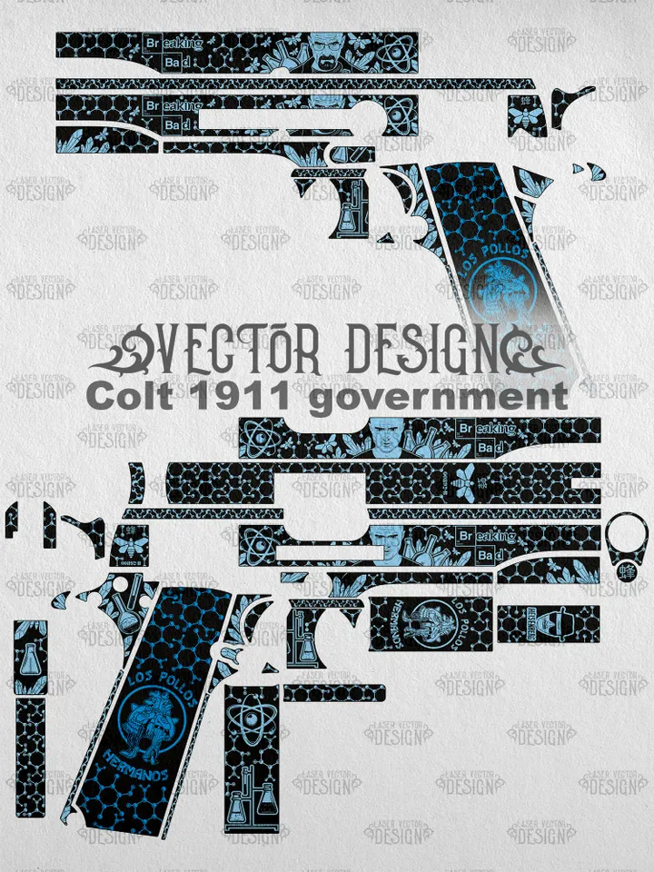 VECTOR DESIGN Colt 1911 government Br Ba