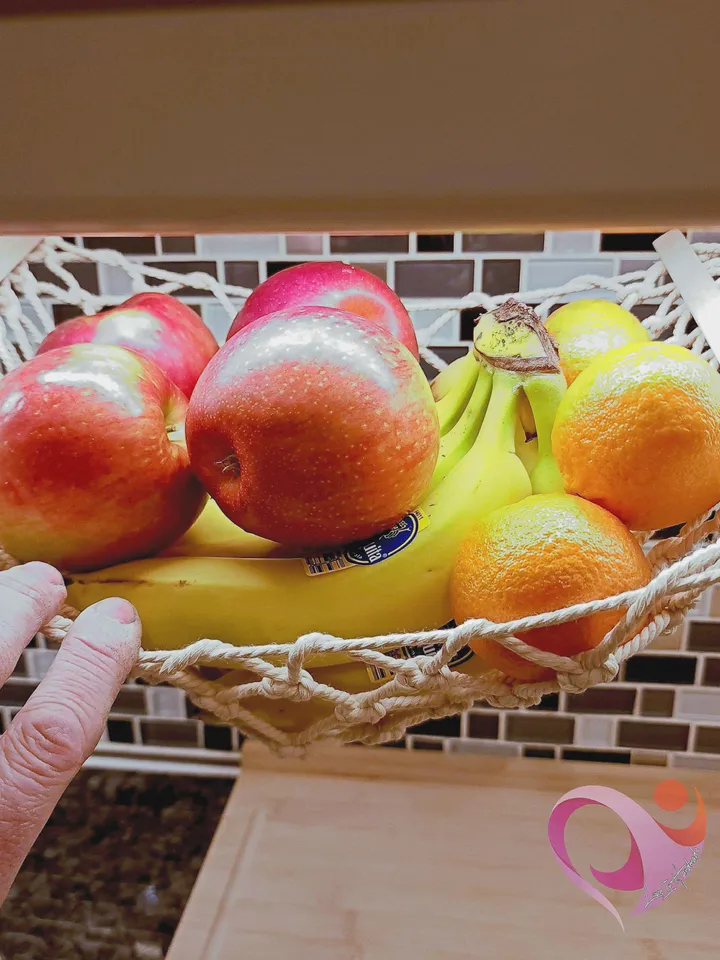 Fruit Hammock for Kitchen Storage Boho Produce Hanger for Veggies Countertop Decluttering Unique Kitchen Gift