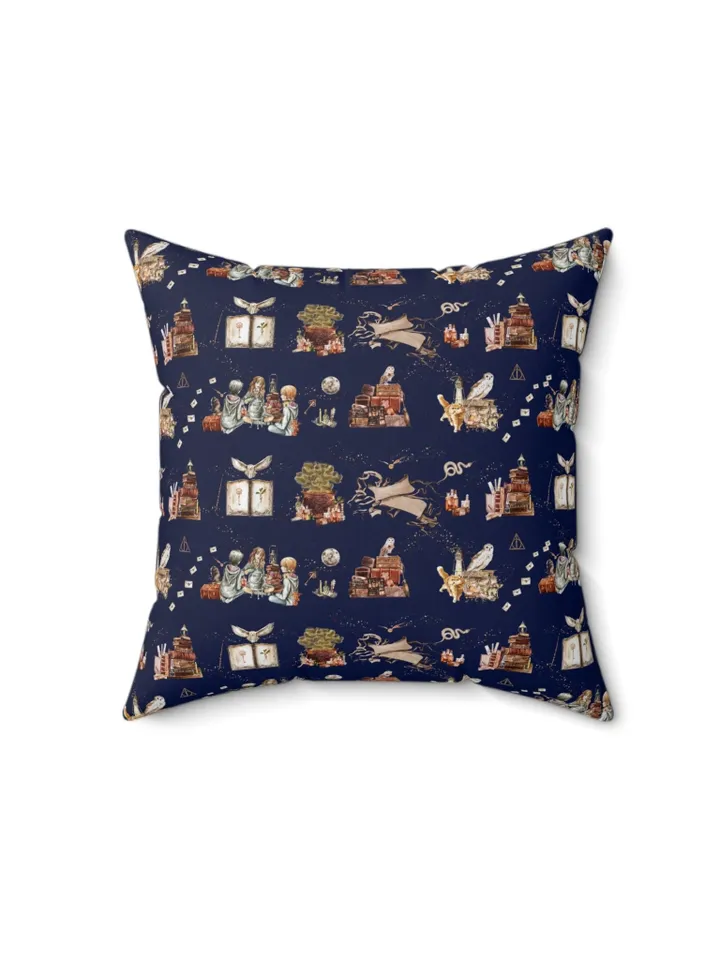 Wizarding World Baby Pillow; Magic School Pillow Owl Key Magic World Custom Wizard Pillow Gift for Baby Magic School Pillow WBB12