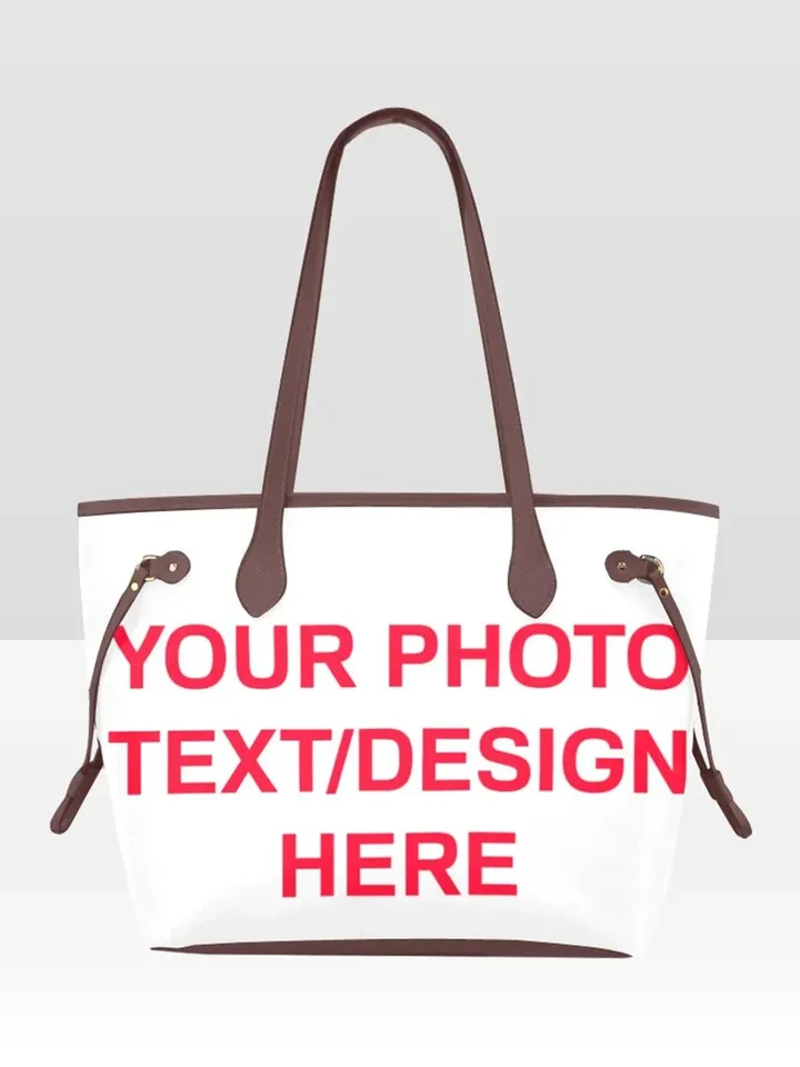Custom Canvas Purse Photo Print, Put Your Picture on Personalized Tote Bag, Your Image on Canvas bag, Cool Gift Idea