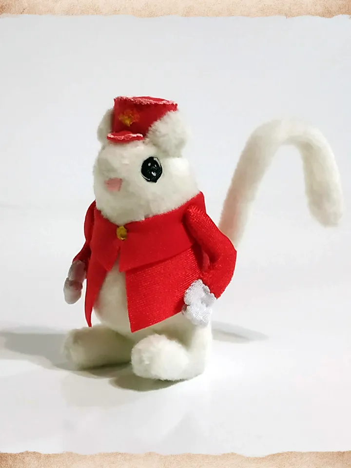 Coraline mouse miniature plush doll