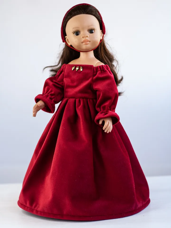 Paola Reina doll dress, Dianna Effner Little Darling clothes, 13 inch doll clothing, 32 cm dolls, waist 13 - 14,5 cm