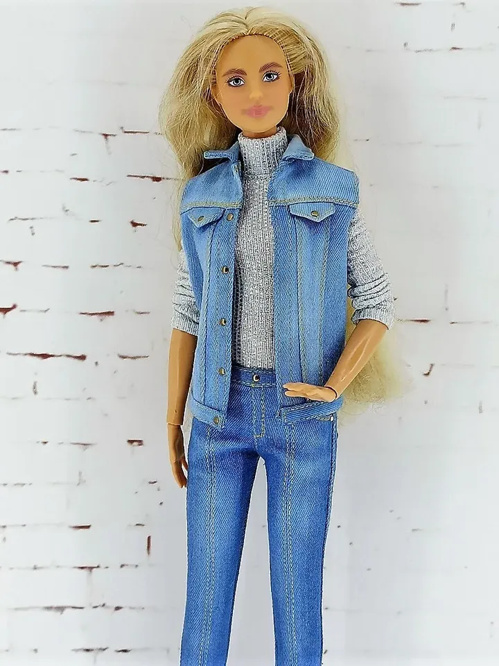 Denim set for Barbie Tall doll and other similar dolls