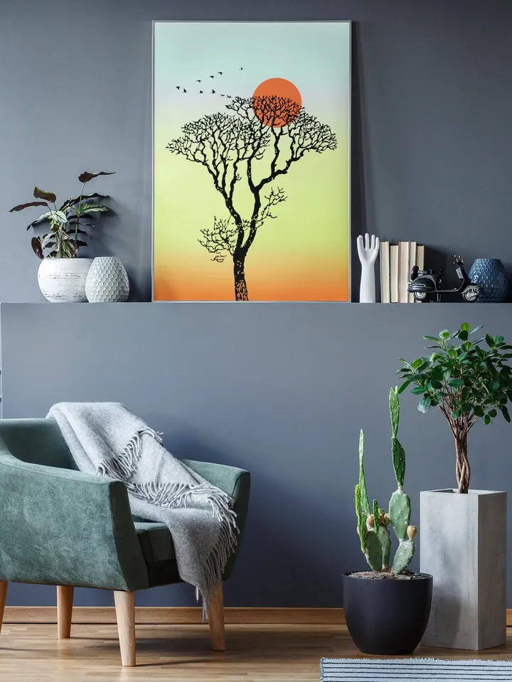 Tree Art Canvas, Large Canvas Art, Tree Wall Art