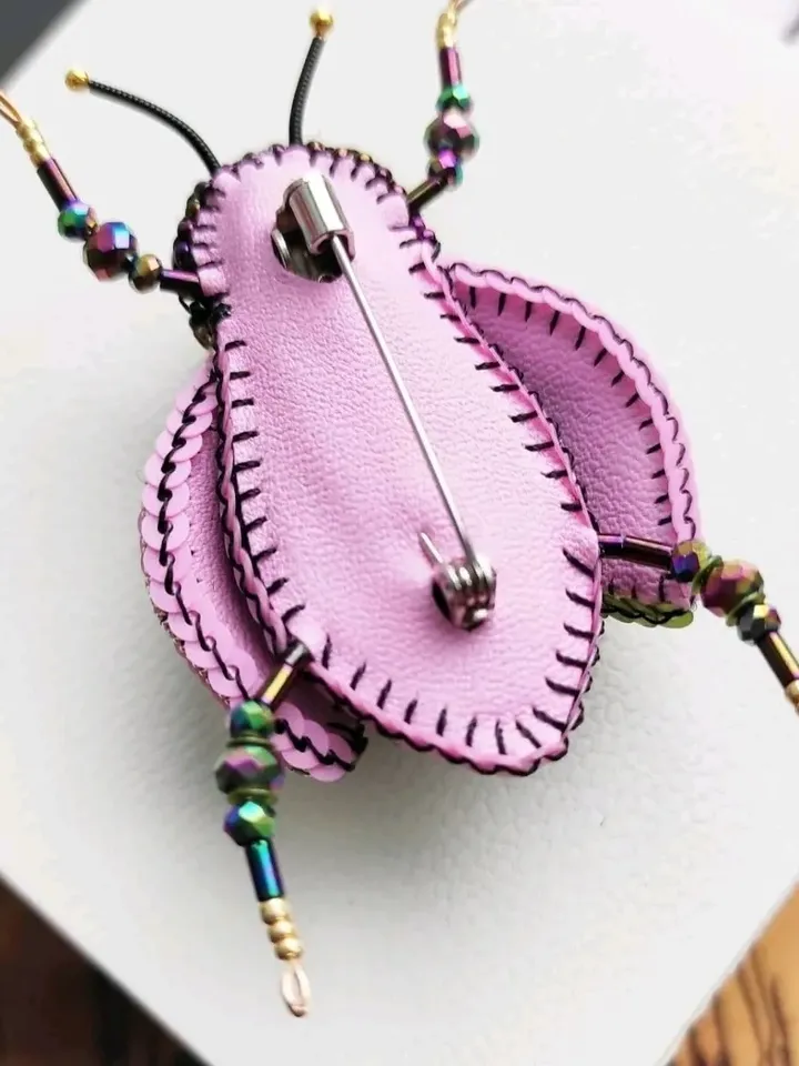 Beaded insect brooch, insect pin, mooth brooch, butterfly brooch, bug pin, bee brooch, bug brooch, insects, madam toto