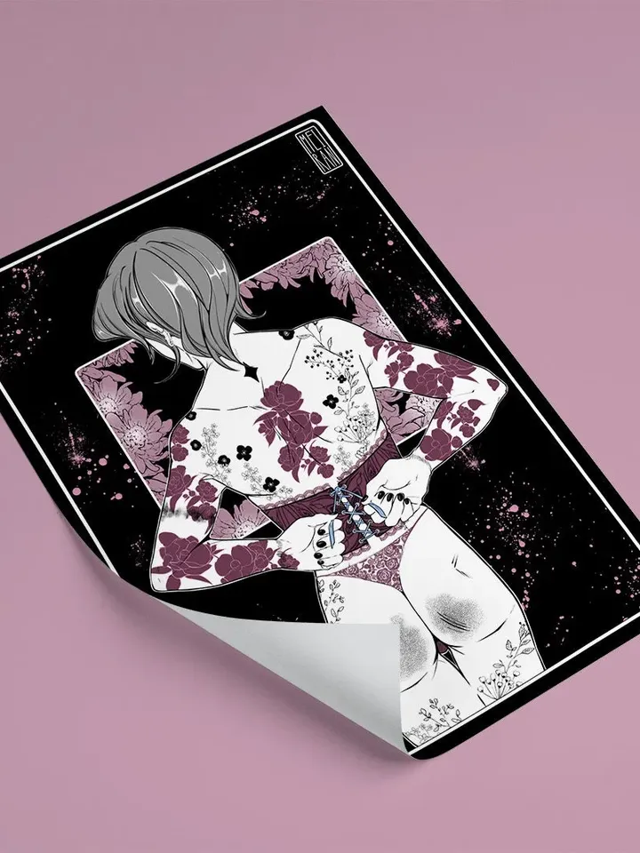 Marks | KiNKtober Boyslove 2020 Druck/Poster Matt | A4 Größe (210 x 297mm, 8,3 x 11,7 Zoll) | Yaoi | Yaoiart