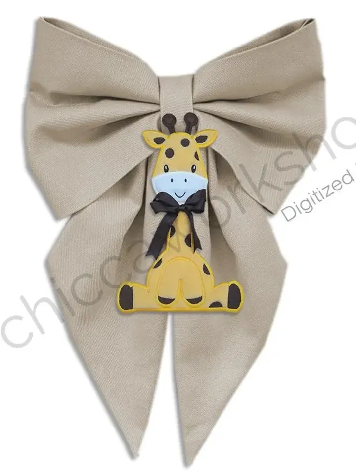 Giraffa Applique Imbottito - Ricamo a macchina con tutorial