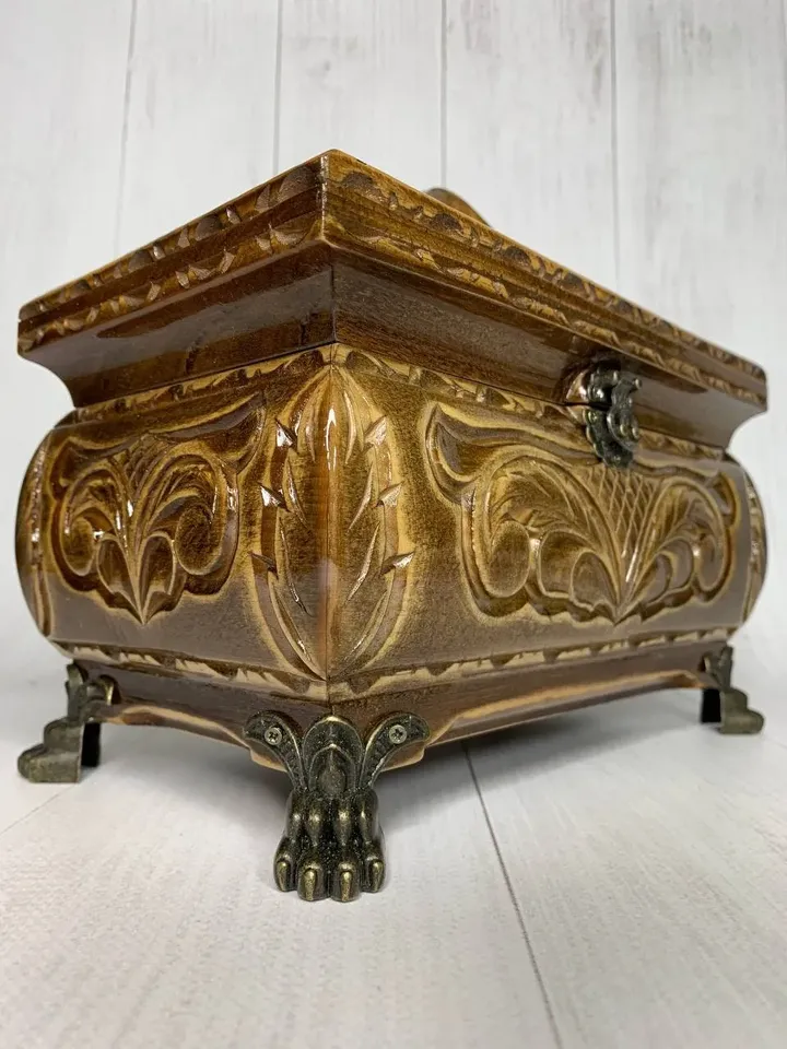 Handmade wood jewelry box, Decorative boxes home decor, Jewelry chest