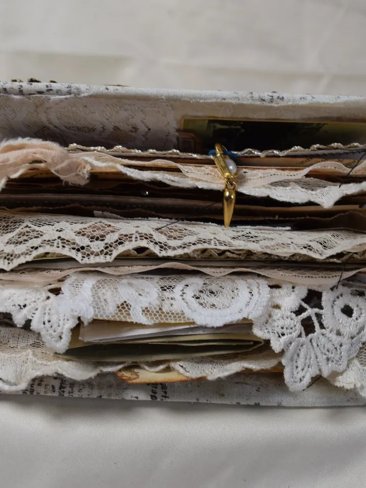 Handmade Junk Journal Titanic Theme-Handmade Diary-Repurposed Junk Journal