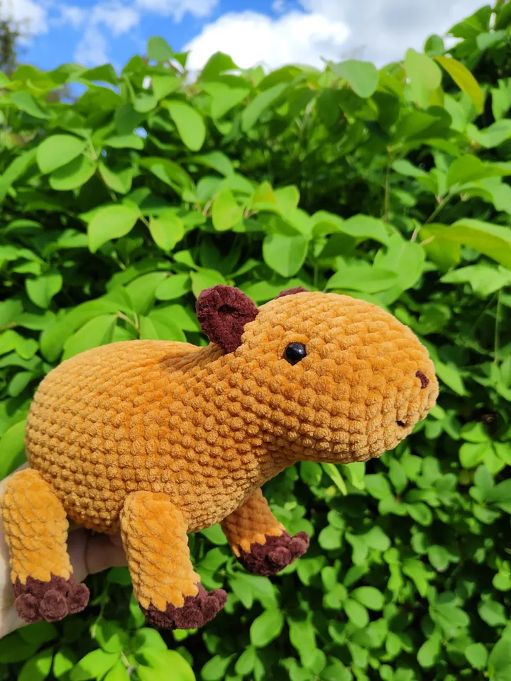 Crochet set patterns: crochet whale, crochet capybara, crochet bee, crochet platypus, crochet turtle