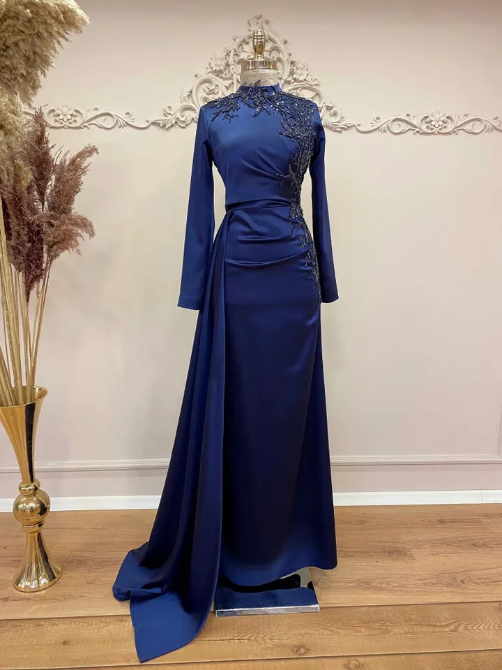 AHUNARE HIJAB - Wedding Dress, Muslim Evening Gown, Nikah, Islamic Wedding, Engagement, Bridesmaid,