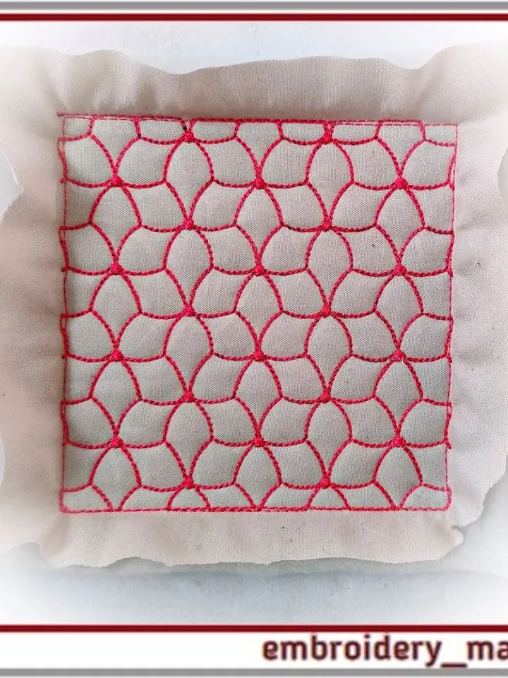 12 Quilt Block and border Machine Embroidery Designs - 6 Sizes Available
