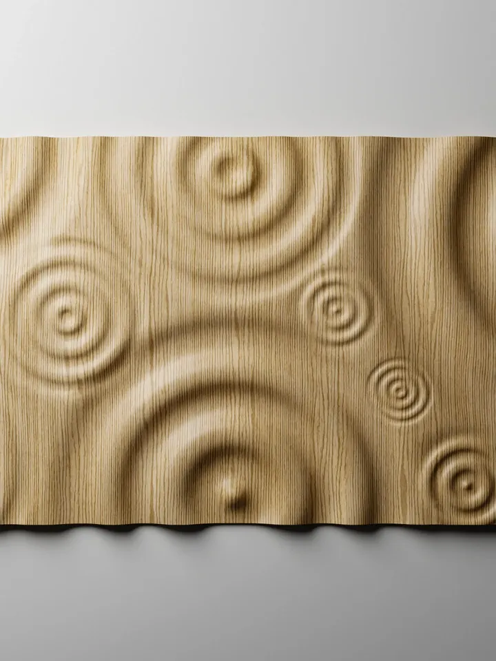 3d model Raindrop ripples table top CNC relief carving, RP2