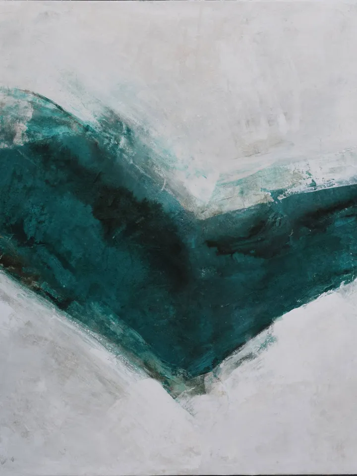 Emerald Green Wall Art, Contemporary Abstract Painting, Abstract Art Canvas Original Green Wall Art, Textured Canvas Art, Stretched Canvas
