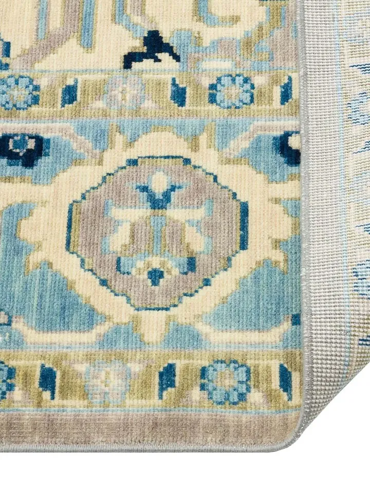 Elevate Your Living Space with a Colorful Modern Oushak Rug from Turkey!