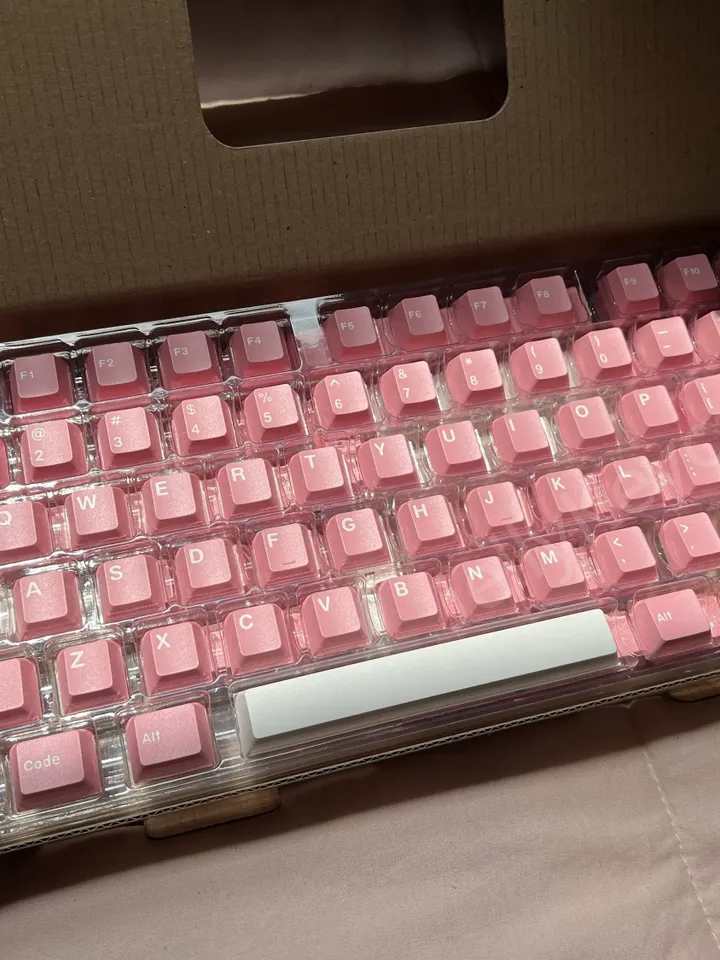 Peach Blossom Keycaps Cherry keycaps pink keycaps ABS keycap 173 key keycap set