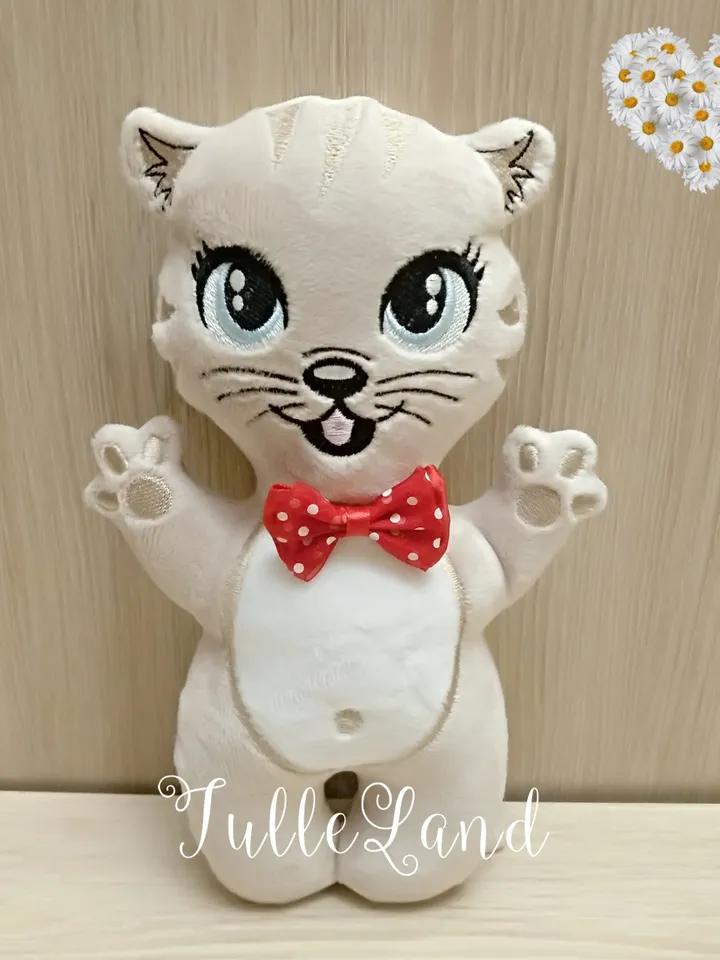 Cat toy Stuffie ITH pattern Machine embroidery design Cat toy Stuffie in the Hoop Machine embroidery design