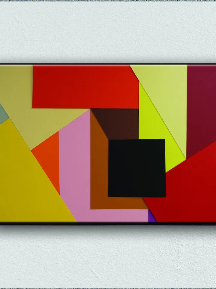 Abstract Painting Print on Canvas , Floating Frame Option, Modern Wall Art, Extra Large Canvas Wall Art