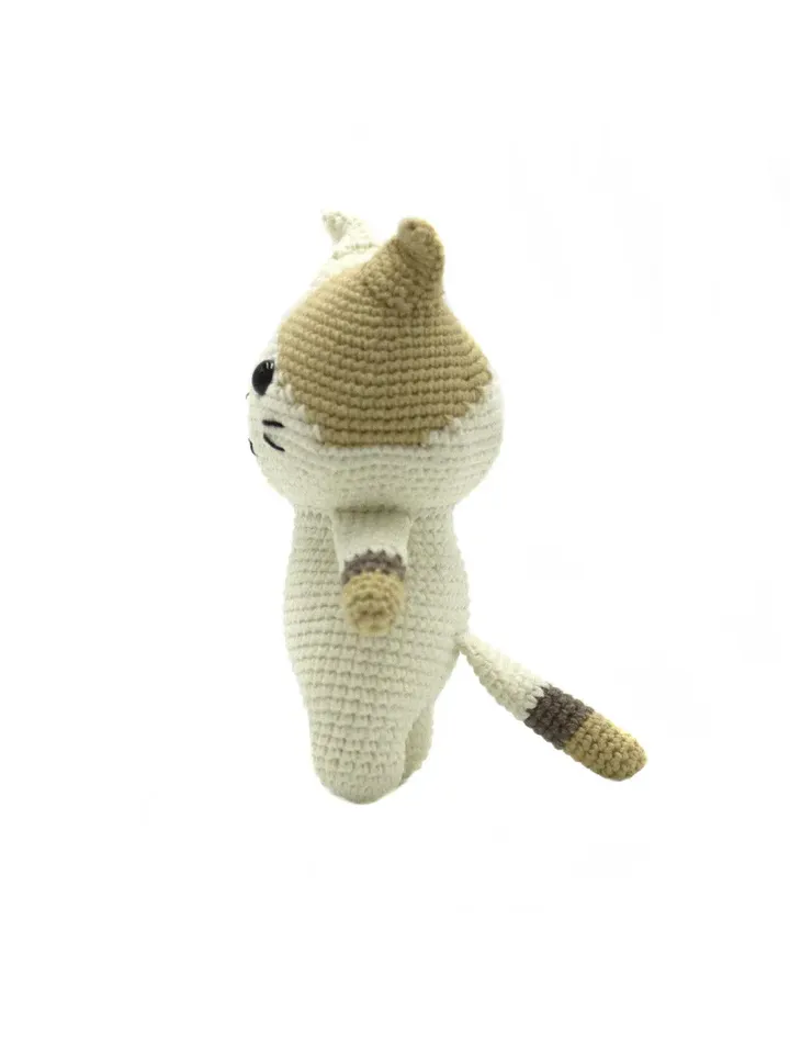 cute cat toy, first baby toy, stuffed animal, doll cat, cat lover gift, baby shower gift, home decor cat toy, cat plush