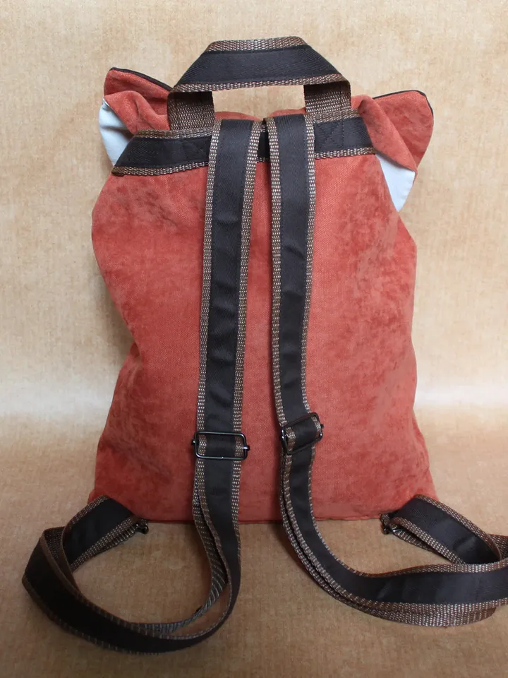 BACKPACK LITTLE FOX for her or him, personalized, original, premium quality