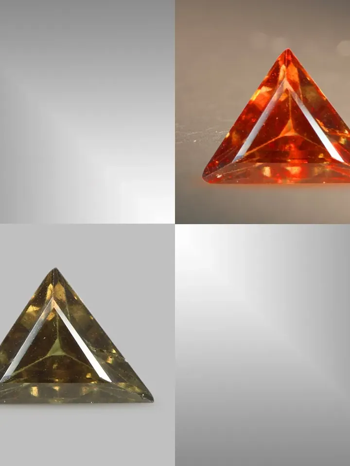 1.19 CT Superb! Trillion Cut Unheated 100% Natural Color Change Garnet