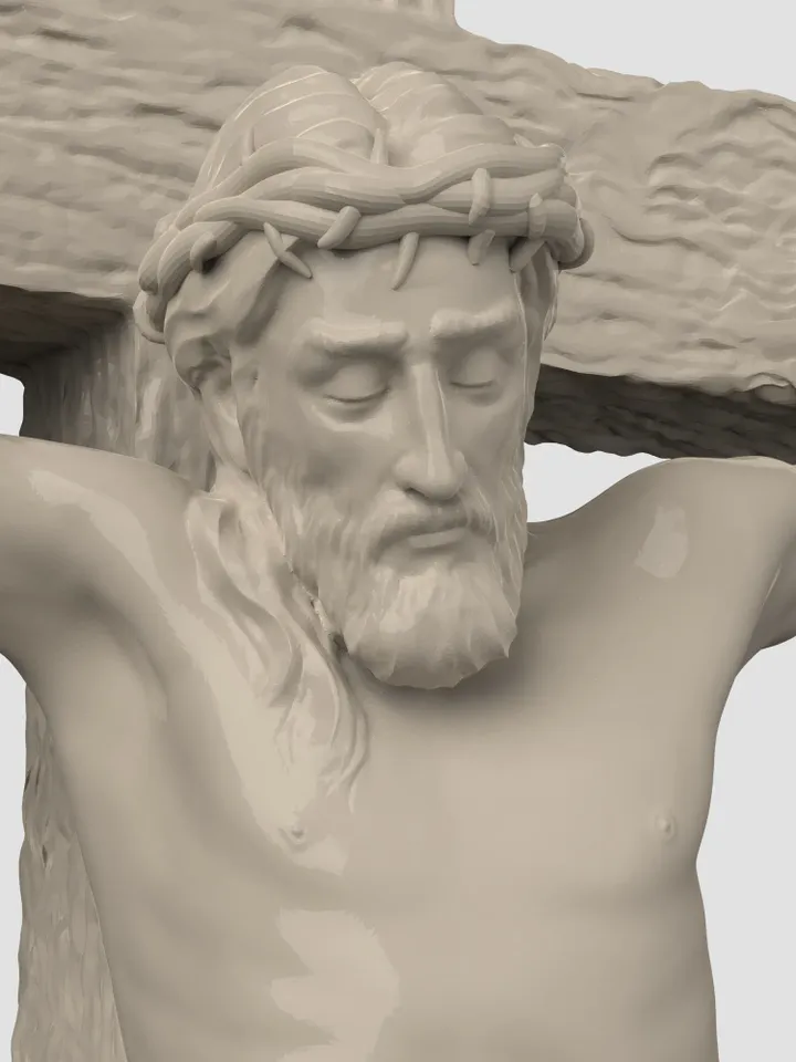 3D Model STL CNC Router file 3dprintable Catholic Cross Set 2