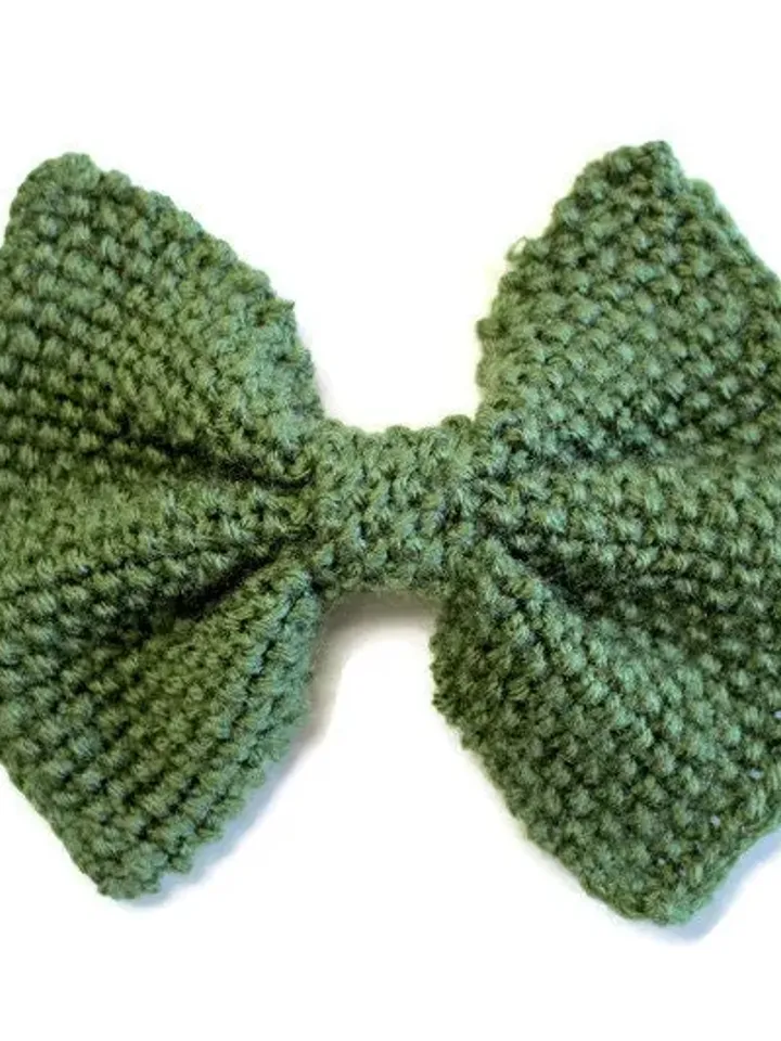 Bullet Fabric Style Yarn Bows, Bows on Nylon Headband or Clip, Hair Bows for Girls, Knotted Clips, Solid Colors, Extra Large Big Hair Bows