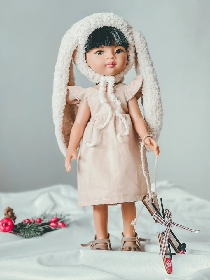 Easter fluffy long ear bonnet for Paola Reina Easter bunny