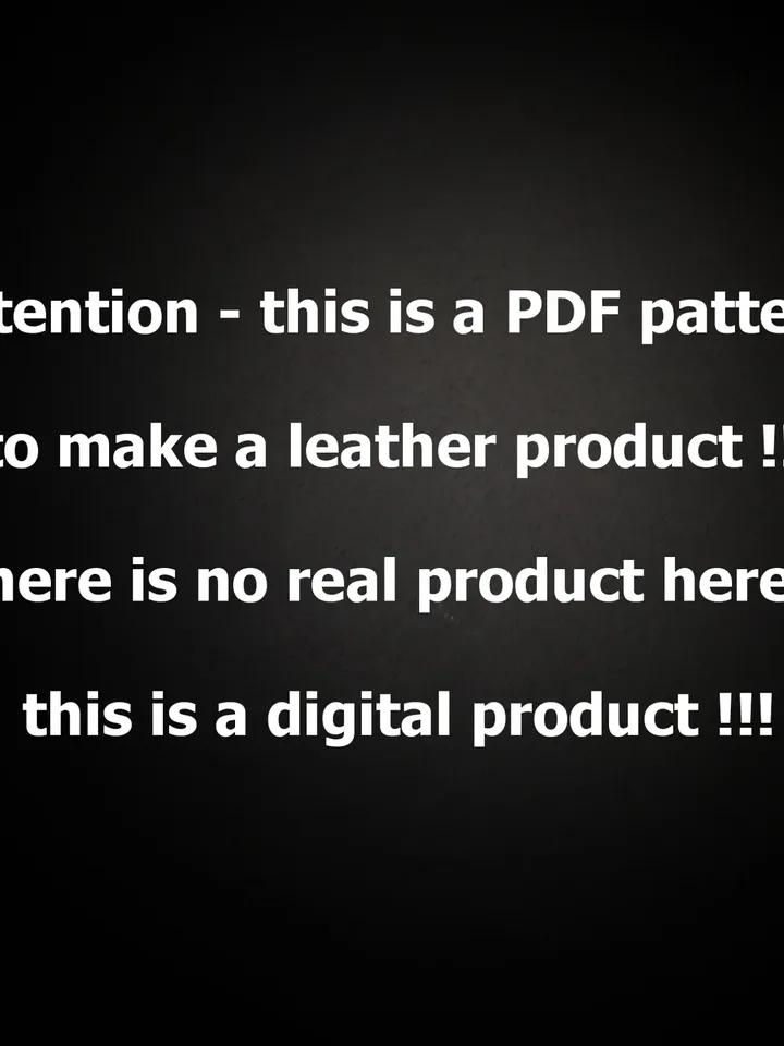 Leather pattern - Belt Wallet - Cosmo. PDF/SVG