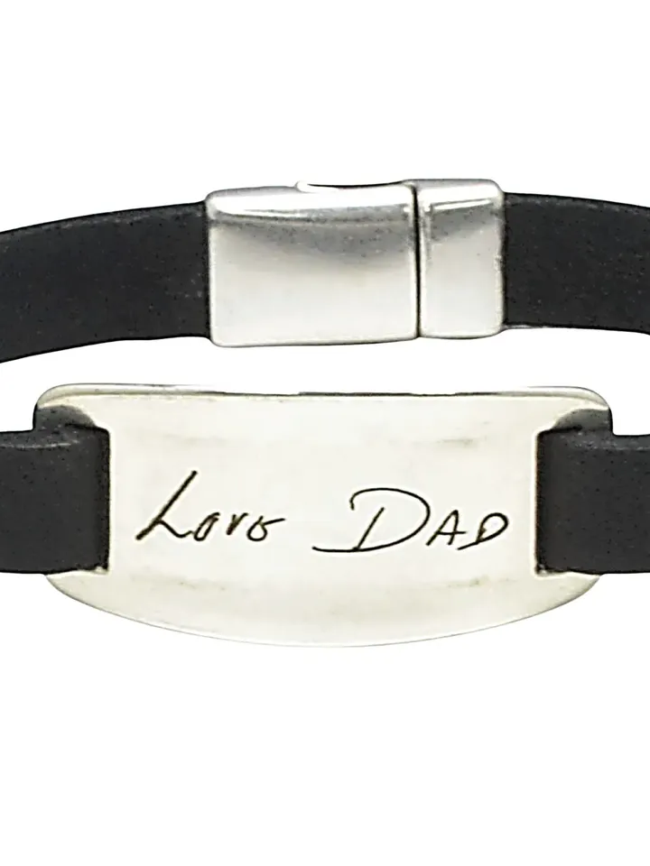 Children Artwork Bracelet, Actual Kids Handwriting Jewelry, Gifts for Mom & Dad Kids Drawing, Custom Handwritten Signature, Memorial Jewelry