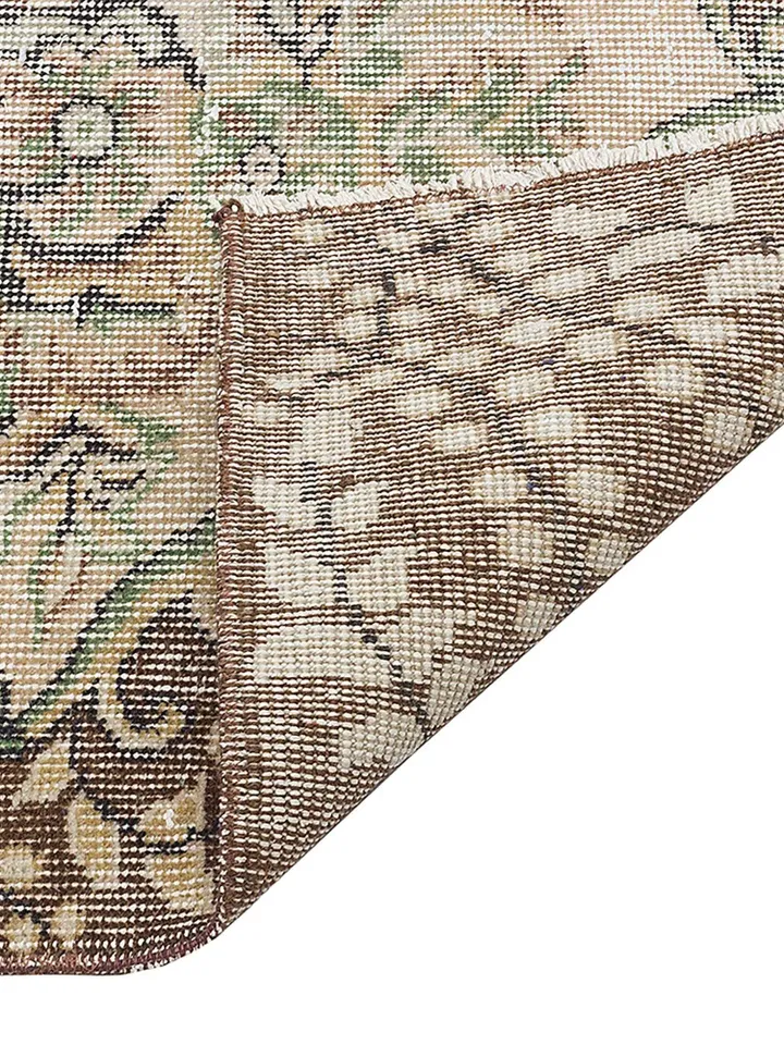 Boho Turkish Rug - Natural Handwoven Oushak Carpet, Bohemian Kilim, Anatolian Series, 5.7 x 9.5 ft