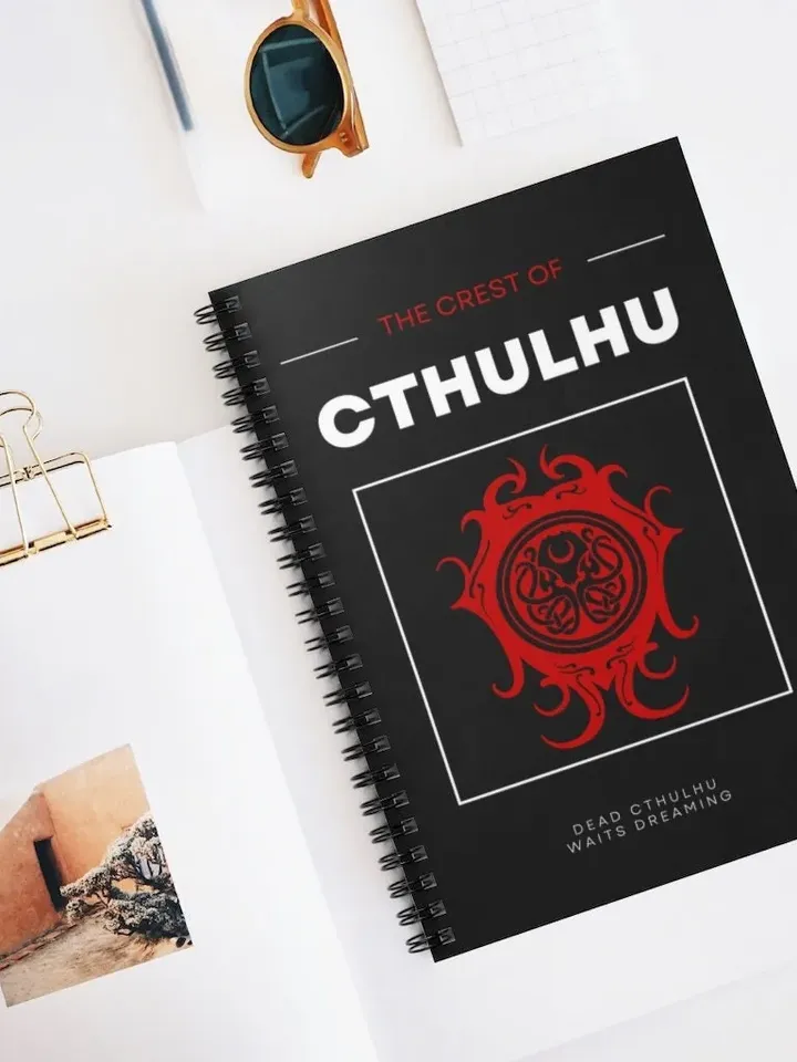 Dead Cthulhu 6X8&quot; Spiral Notebook | Ruled Line DnD Notebook, Dungeons and Dragons Campaign Journal, DnD Adventurer&#39;s Logbook, TTRPG Diary