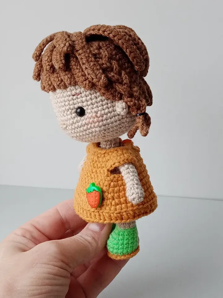 Crochet amigurumi doll, gift doll