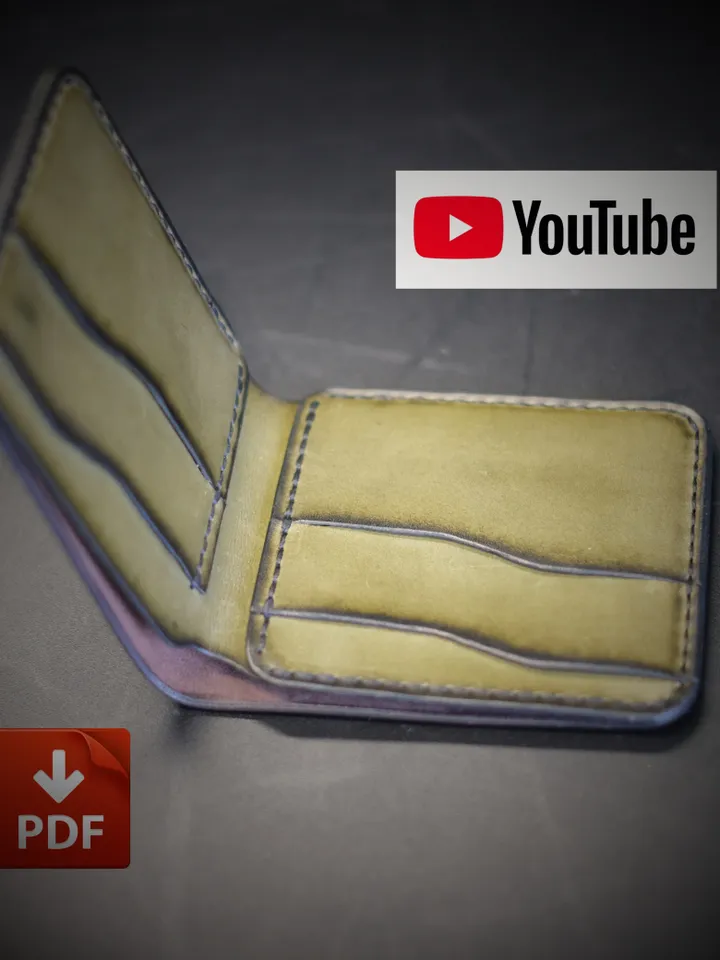 Leather pattern wallet - "Boba Fett" BF19