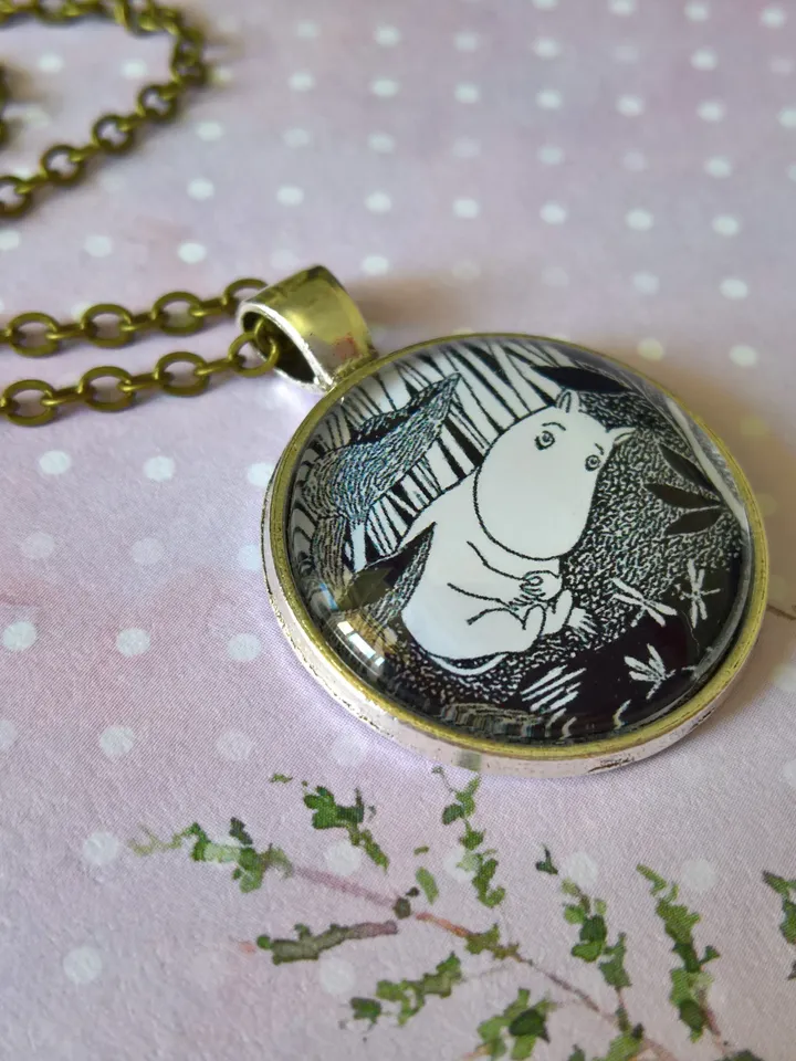 Moomin near the Lake pendant Moomin necklace