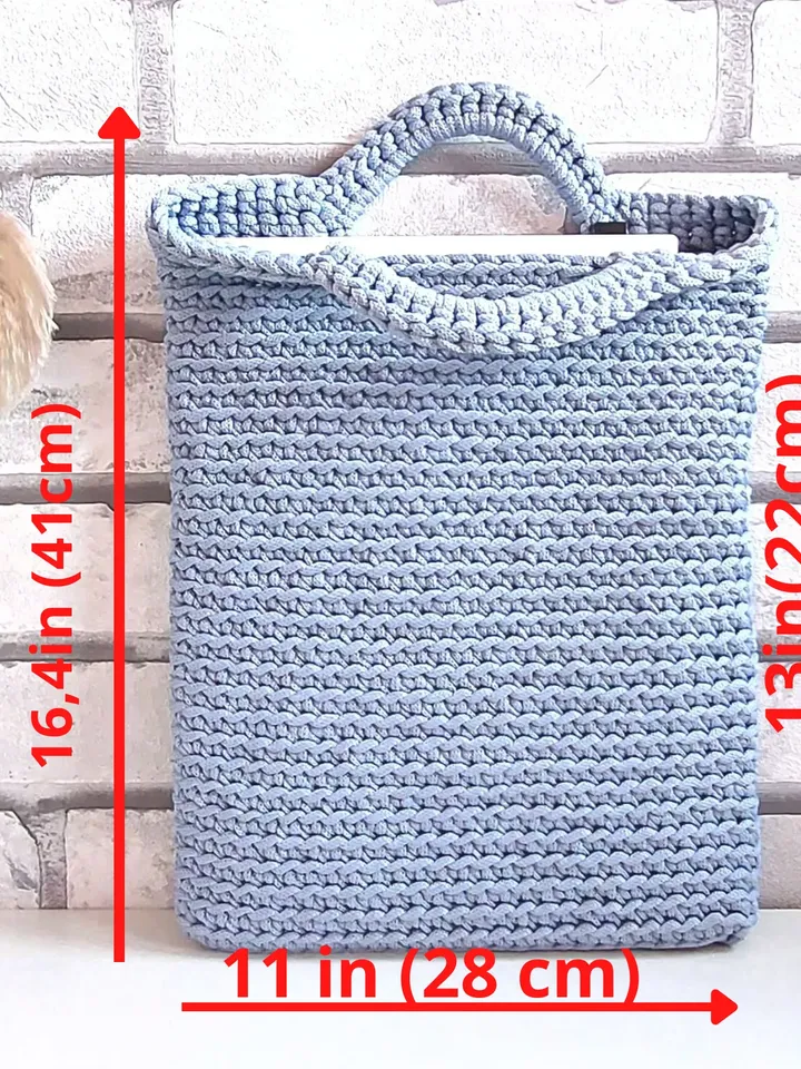 Tote bag with strap for laptop MacBook case