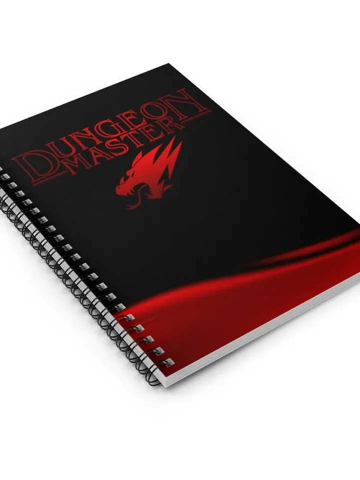 Dungeon Master 6X8" Spiral Notebook | Ruled Line Dungeons & Dragons Notebook, Dragon Journal, DM Diary Logbook