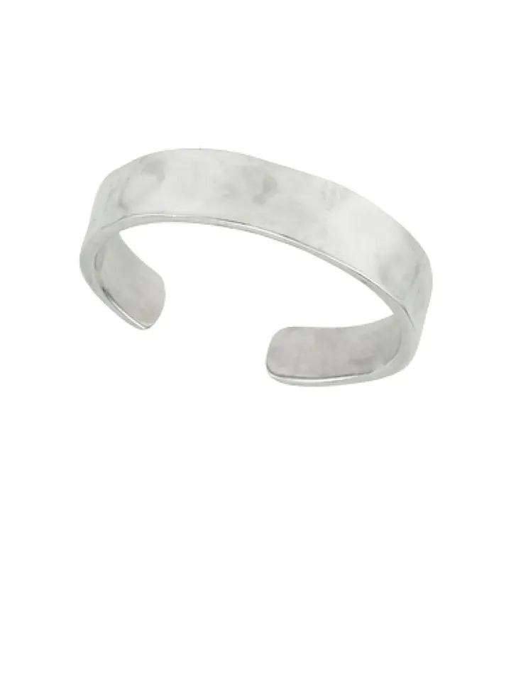 Sterling Silver Toe Ring · Sterling Silver Hammered adjustable toe ring · Plain Band Toe Ring · Wide band Toe Ring · Toe Rings · 15mm