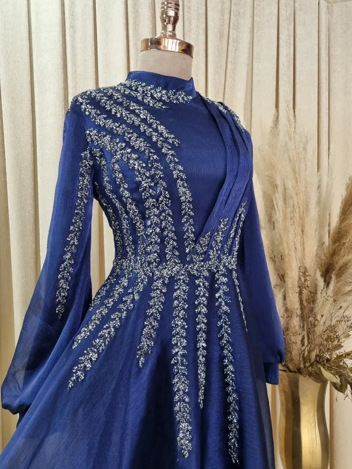 AHUNARE HIJAB - Wedding Dress, Muslim Evening Gown, Nikah, Islamic Wedding, Engagement, Bridesmaid