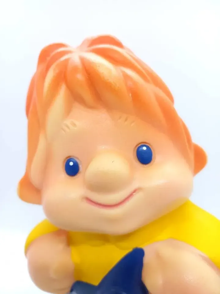 Vintage Russian Soviet Rubber Toy Carlson Astrid Lindgren Character Book Kid and Carlson