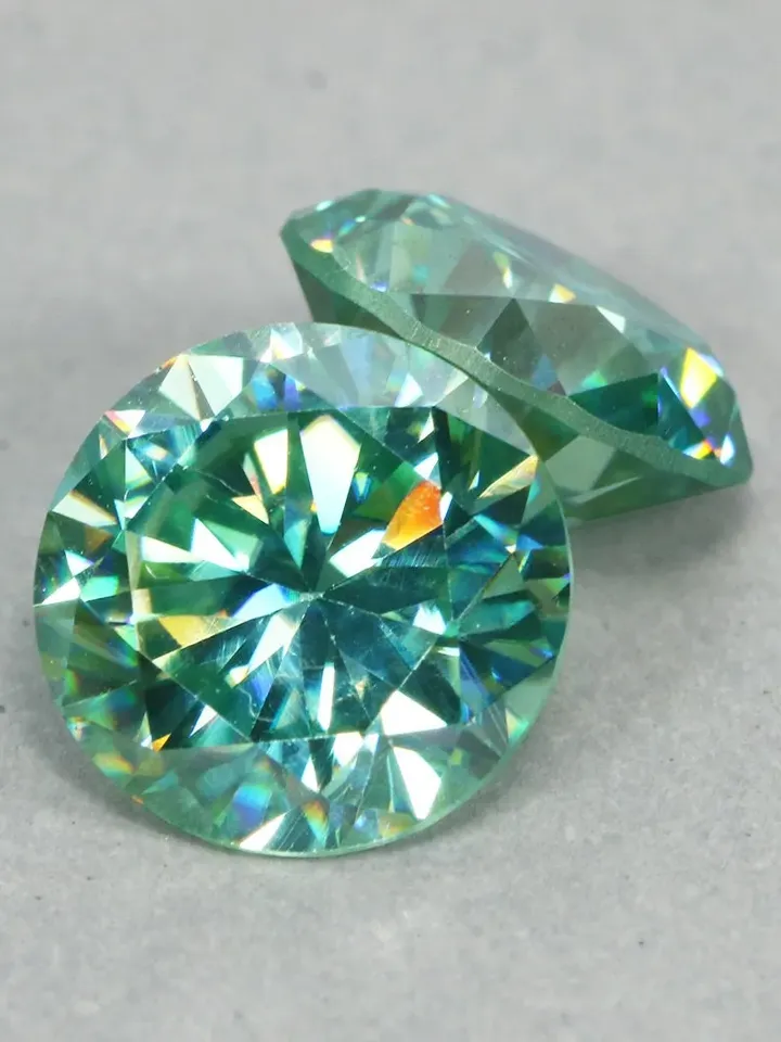 3.48 CT Exceptional Brilliant Round Cut AAA Ice Blue Moissanite For Jewelry