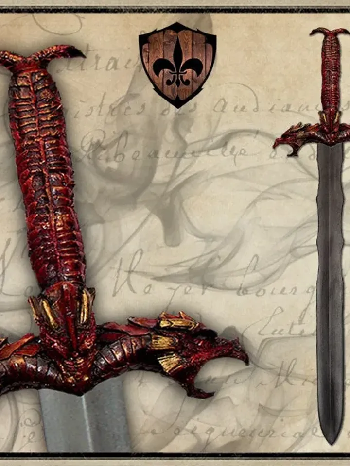 Tiamat red foam LARP sword for live action role playing or cosplay. *TAX INCLUDED*