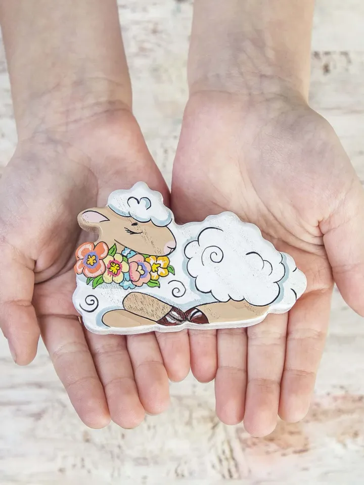 Wooden Easter Lamb toy Easter toy Easter gift