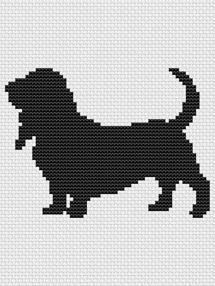 Beagle cross stitch pattern PDF, Dog decor embroidery design, Dog lover gift, Beginner embroidery, simple cross stitch