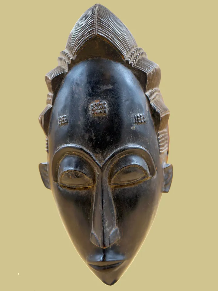 Baoulé Vintage African Tribal Mask