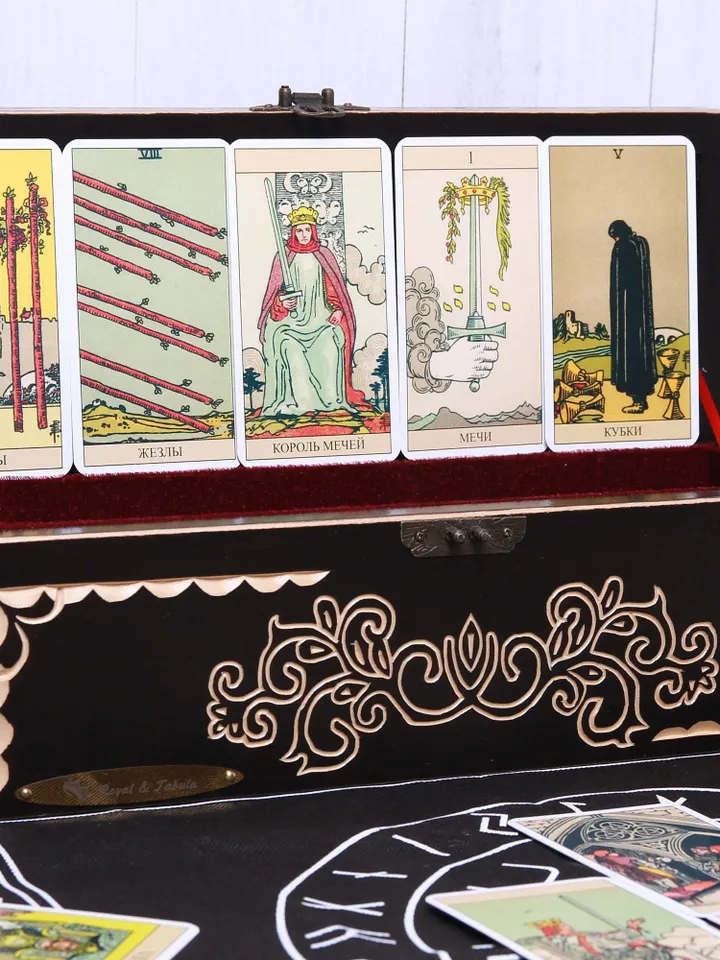 Tarot storage, Tarot card box, Altar box, Tarot card holder, Wooden tarot box, Tarot cards box / Any size on request